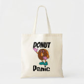 Donut panic donut tote bag (Voorkant)