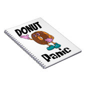 Donut Panic Funny Notitieboek (Rechterzijde)
