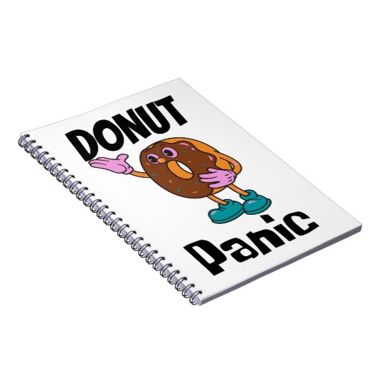 Donut Panic Funny Notitieboek (Rechterzijde)