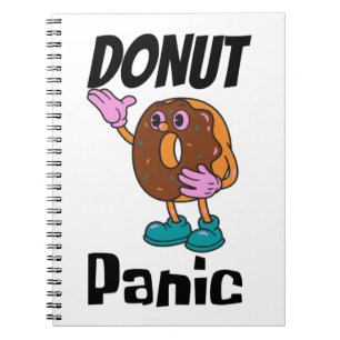 Donut Panic Funny Notitieboek