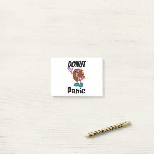 Donut paniek donut post-it notities post-it® notes (Op bureau)