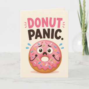 Donut Paniek Verjaardag Kaart