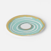 Donut papier Borden roze blauw groen donut partij Papieren Bordje (Gekanteld)