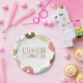 Donut Papier Borden Roze Verjaardagsdouche Doughnu Papieren Bordje (Feest)