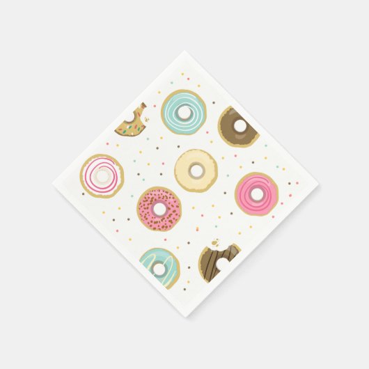Donut papier servet roze donut zoete verjaardag (Hoek)