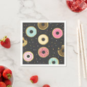 Donut papier servet roze donut zoete verjaardag (Insitu)