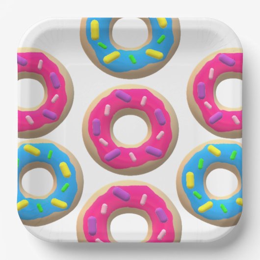 Donut Papieren Bordje (Voorkant)