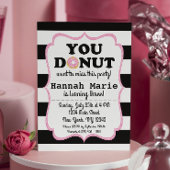 Donut Party Birthday Uitnodiging