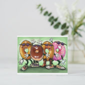 Donut Party Briefkaart (Staand voorkant)
