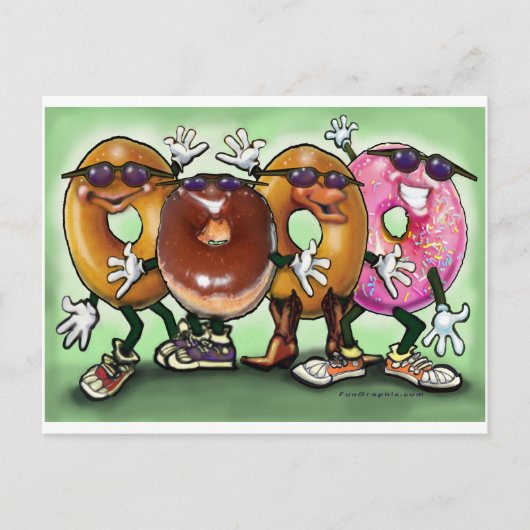 Donut Party Briefkaart (Voorkant)