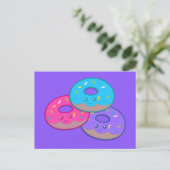 Donut Party Briefkaart (Staand voorkant)