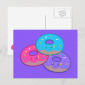 Donut Party Briefkaart (Voorkant / Achterkant)