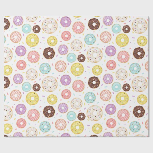Donut Party Cadeaupapier (Vlak)