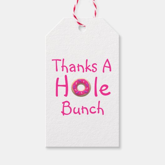 Donut Party Dank je Cadeaulabel (Voorkant)