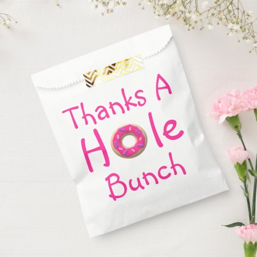 Donut Party Dank je voor de tas Bedankzakje (Gezegeld)