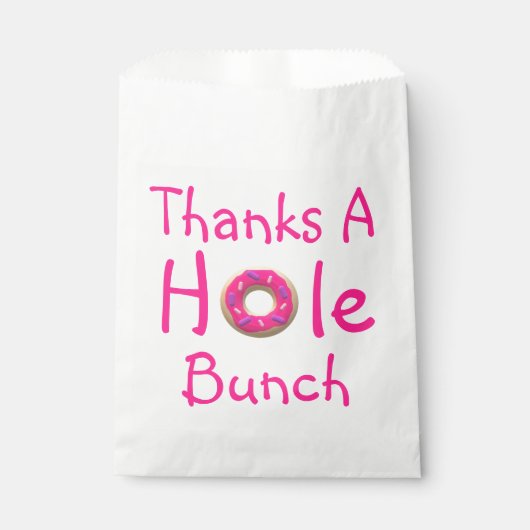 Donut Party Dank je voor de tas Bedankzakje (Voorkant)