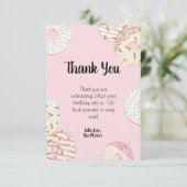 Donut Party Dank u Kaarten (Staand voorkant)