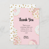 Donut Party Dank u Kaarten (Voorkant / Achterkant)