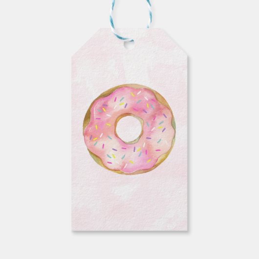 Donut Party Dank u Label Gift Label Sweet Cadeaulabel (Achterkant)