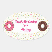 Donut Party Dank u Sticker (Voorkant)