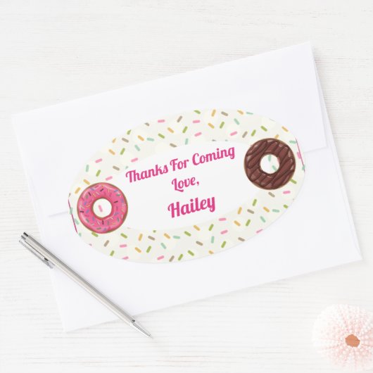 Donut Party Dank u Sticker (Envelop)