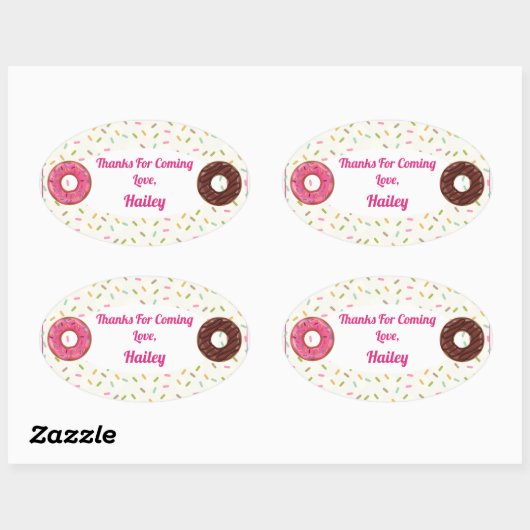 Donut Party Dank u Sticker (Vel)