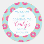 Donut Party Dank u Stickers (Voorkant)