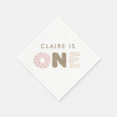 Donut Party Eerste Verjaardag Party Decor Servet (Hoek)