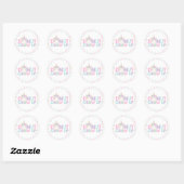 Donut Party Favor Label Sticker Seal Donut Groei o (Vel)