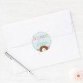 Donut Party Favor Label Sticker Seal Donut Grow Up (Envelop)