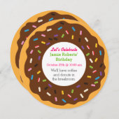 Donut Party Kaart (Voorkant / Achterkant)