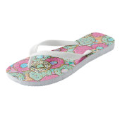 Donut Party Pastel Schattigee Teenslippers (Schuin)