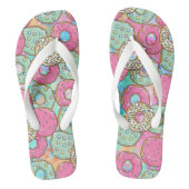 Donut Party Pastel Schattigee Teenslippers (Voetbed)