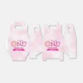 Donut Party Rainbow Sprinkles Girl Eerste verjaard Bedankdoosjes (Uitgevouwen)