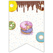 Donut Party Verjaardagsfeestje Banner (Eerste vlag)