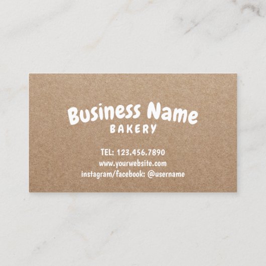 Donut Pastry Bakery Kraft Loyalty Reward (Achterkant)