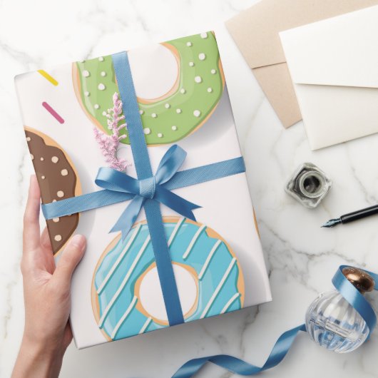 Donut Patroon Cadeaupapier (Geschenken)