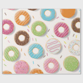 Donut Patroon Cadeaupapier (Vlak)