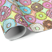 donut patroon cadeaupapier (Rol Hoek)