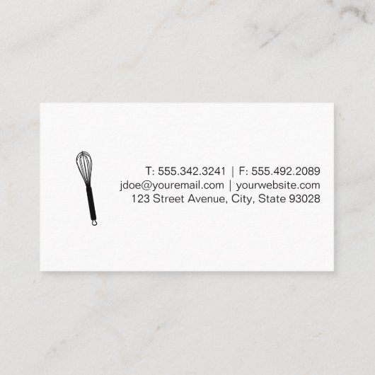 Donut Patroon | Gardeer | Bakker Visitekaartje (Achterkant)