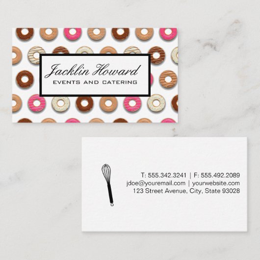 Donut Patroon | Gardeer | Bakker Visitekaartje (Voorkant / Achterkant)