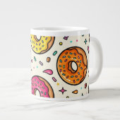 Donut Patroon Jumbo Speciale Mok (Voorkant rechts)
