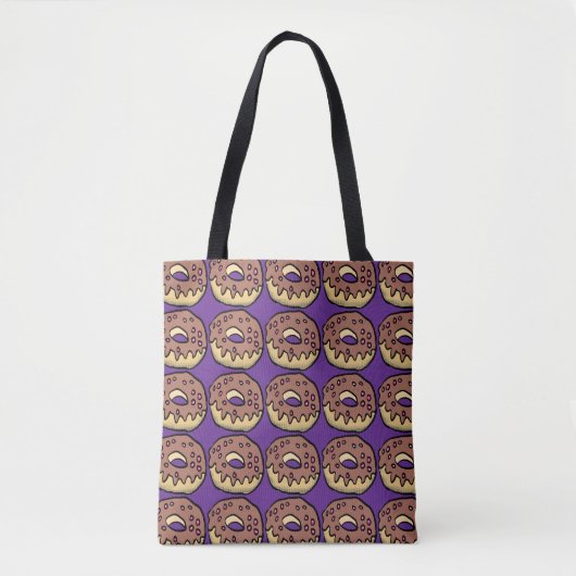 Donut Patroon Tote Bag (Voorkant)