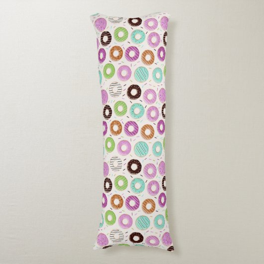 Donut Pattern Body kussens (Voorkant Verticaal)