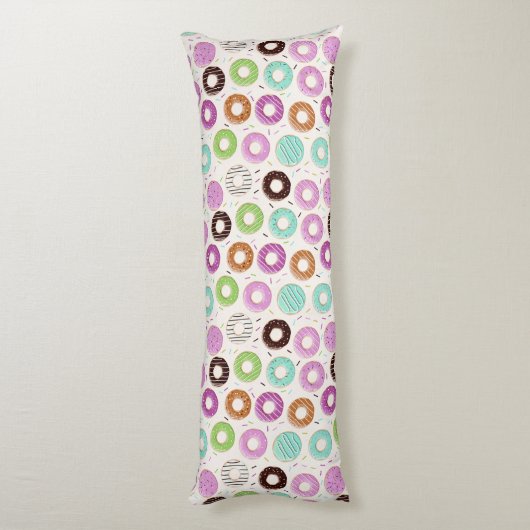 Donut Pattern Body kussens (Achterkant (Verticaal))
