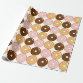 Donut Pattern Cadeaupapier (Uitgerold)