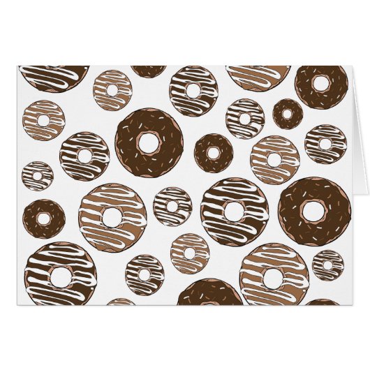 Donut Pattern, Chocolate Donuts, Karamel Donuts (Voorkant Horizontaal)