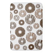 Donut Pattern, Chocolate Donuts, Karamel Donuts Badmat (Voorkant Verticaal)