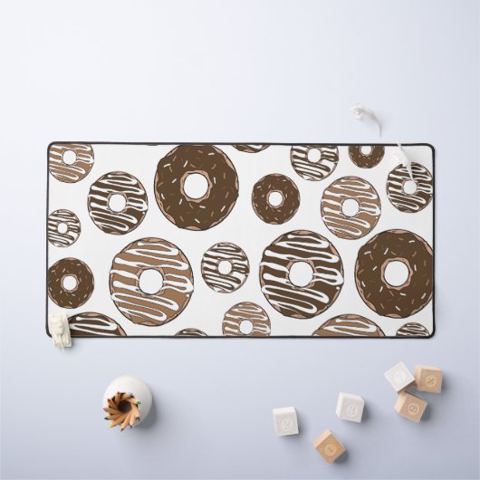 Donut Pattern, Chocolate Donuts, Karamel Donuts Bureaumat (Kindertafel)