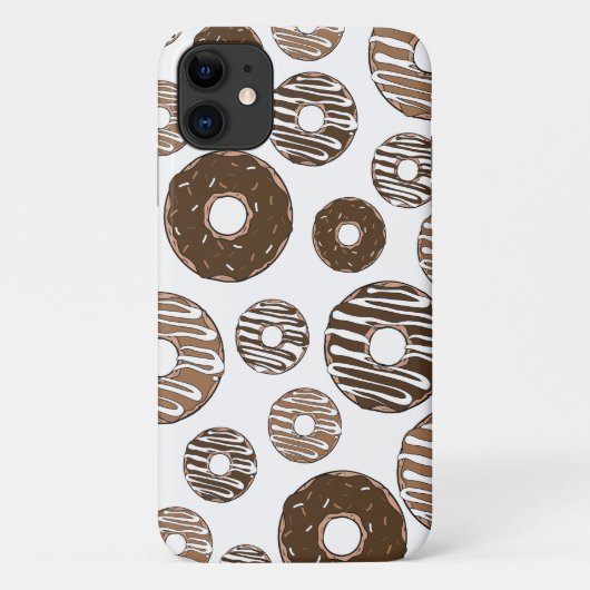 Donut Pattern, Chocolate Donuts, Karamel Donuts Case-Mate iPhone Case (Achterkant)